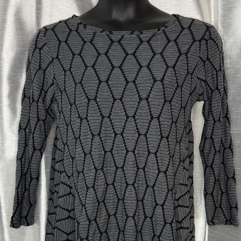Niche by Nilgun Derman Honeycomb Long Sleeve Textured Gusset Shirt Women’s M
